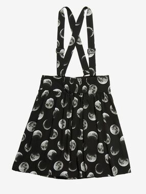 Hot Topic Moon Phase Suspender Skirt